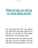 Phân tử gây ức chế sự xơ cứng động mạch?