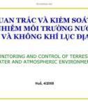 Quan trắc và kiểm soát ô nhiễm môi trường nước