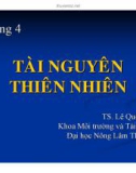 Bài giảng Khoa học môi trường: Chương 4 - TS. Lê Quốc Tuấn