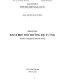 Bài giảng Khoa học môi trường đại cương - ThS. Nguyễn Xuân Cường