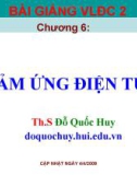 Bài giảng Vật lý đại cương 2 - Chuyên đề: Cảm ứng điện từ