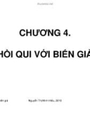 Bài giảng Chương 4: Hồi quy với biến giả