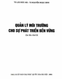 quản lý môi trường cho sự phát triển bền vững (in lần thứ 2): phần 1