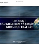 Bài giảng khoa học trái đất - Chương 1