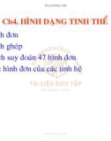 Bài giảng Tinh thể và khoáng vật - Chương 4: Hình dạng tinh thể