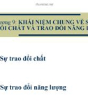 Bài giảng đại cương hóa sinh học - Chương 9