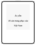 Áo yếm Di sản trang phục của Việt Nam