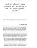 Những bài học kinh nghiệm được rút ra từ lịch sử Thư viện Hoa kỳ