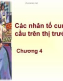 Các nhân tố cung cầu trên thị trường