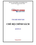 TÀI LIỆU ĐÀO TẠO CHẾ ĐỘ CHÍNH SÁCH