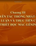 Bài giảng Triết học (cao học): Chương III - PGS.TS. Phạm Công Nhất