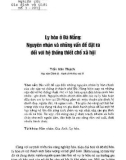 Ly hôn ở Đà Nẵng: Nguyên nhân và những vấn đề đặt ra đối với hệ thống thiết chế xã hội