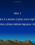 Bài giảng: Sự ra đời của Đảng cộng sản Việt Nam và cương lĩnh chính trị đầu tiên