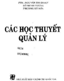 Các học thuyết quản lý: Phần 1 - PTS. Nguyễn Thị Doan