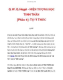 G. W. G. Hegel - HIỆN TƯỢNG HỌC TINH THẦN [Phần 4]: TỰ-Ý THỨC_3