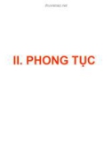 Bài giảng Cơ sở văn hóa Việt Nam - Phong tục