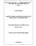 Tóm tắt Luận án Tiến sĩ Nông nghiệp: Nghiên cứu chọn tạo giống ngô lai ngắn ngày, chịu hạn cho các tỉnh Miền Trung