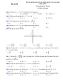 Đề thi minh họa THPT Quốc gia năm 2018 môn Toán - Mã đề 018
