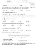 Đề thi học kì 1 môn Toán 12 năm 2019-2020 có đáp án - Trường THPT Trung Giã