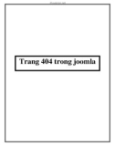 Trang 404 trong joomla