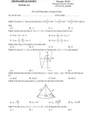 Đề thi KSCL môn Toán 12 năm 2018-2019 có đáp án - Trường THPT Lê Văn Hưu
