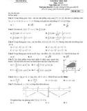 Đề thi KSCL môn Toán 12 năm 2018-2019 có đáp án - Sở GD&ĐT Thanh Hóa
