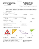 Đề thi học kì 1 môn Toán lớp 6 năm 2023-2024 có đáp án - Trường THCS Lam Sơn (Đề tham khảo)