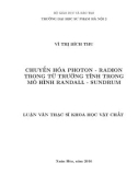 Luận văn Thạc sĩ Khoa học vật chất: Chuyển hóa photon - radion trong từ trường tĩnh trong mô hình Randall - Sundrum