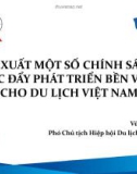 Đề xuất một số chính sách thúc đẩy phát triển bền vững cho du lịch Việt Nam