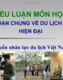 Tiểu luận Lý luận chung về du lịch học hiện đại