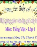 Giáo án lớp 1 môn Tiếng Việt: Bài 83 - Đặng Thị Thanh Thủy