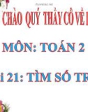 Bài giảng Tìm số trừ - Toán 2 - GV.Lê Văn Hải