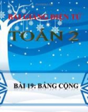 Bài giảng Bảng cộng - Toán 2 - GV.Lê Văn Hải