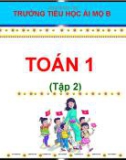 Bài giảng môn Toán lớp 1 sách Cánh diều năm học 2020-2021 - Tuần 32: Em ôn lại những gì đã học (Trường Tiểu học Ái Mộ B)