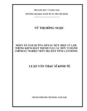 Luận văn Thạc sĩ Kinh tế: Các nhân tố ảnh hưởng đến sự hữu hiệu của hệ thống kiểm soát nội bộ tại các đơn vị hành chính sự nghiệp trên địa bàn tỉnh Lâm Đồng