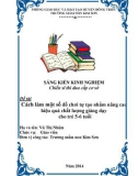 Sáng kiến kinh nghiệm Mầm non: Cách làm một số đồ chơi tự tạo nhằm nâng cao hiệu quả chất lượng giảng dạy cho trẻ 5-6 tuổi