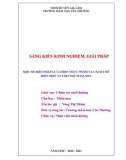 Sáng kiến kinh nghiệm Mầm non: Một số biện pháp lựa chọn và cách chế biến món ăn cho trẻ mầm non