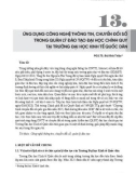 Ứng dụng công nghệ thông tin, chuyển đổi số trong quản lý đào tạo đại học chính quy tại Trường Đại học Kinh tế Quốc dân