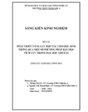 Sáng kiến kinh nghiệm THPT: Phát triển năng lực hợp tác cho học sinh thông qua một số phương pháp dạy học tích cực trong dạy học GDCD 12