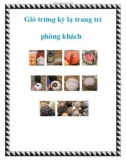 Giỏ trứng kỳ lạ trang trí phòng khách