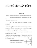 MỘT SỐ ĐỀ TOÁN LỚP 5_3