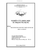 Sáng kiến kinh nghiệm Mầm non: Một số phương pháp phát triển lời nói cho trẻ 24 – 36 tháng