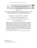 Một quy trình hướng dẫn có hệ thống về viết nghiên cứu tổng quan và bài báo đánh giá tổng quan trong công bố khoa học