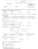 Đề tập huấn THPTQG năm 2019 môn Toán - Sở GD&ĐT TP Hồ Chí Minh - Đề 2