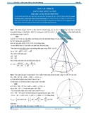 Luyện thi Đại học Kit 1 - Môn Toán: Mặt cầu Phần 02 (Đáp án bài tập tự luyện)