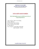 Sáng kiến kinh nghiệm Mầm non: Một số kinh nghiệm trong việc chế biến món ăn cho trẻ trong trường Mầm non