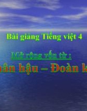 Bài giảng LTVC: Mở rộng vốn từ: Nhân hậu - Đoàn kết - Tiếng việt 4 - GV.N.Hoài Thanh