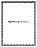 Một thoáng Myanmar