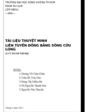 Tài liệu thuyết minh liên tuyến đồng bằng sông Cửu Long