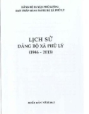 Ebook Lịch sử Đảng bộ xã Phủ Lý (1946-2013): Phần 1